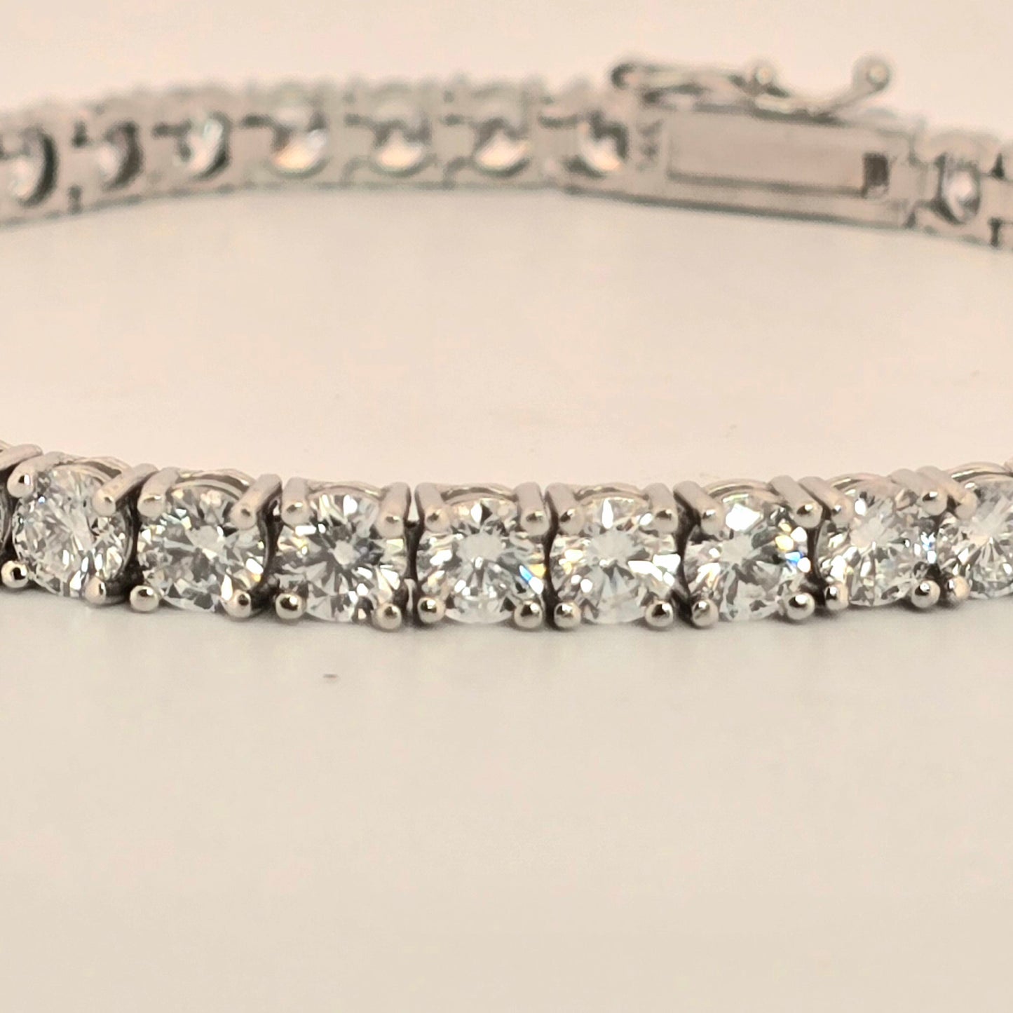 8.60 Carat T.W. Lab-Created Diamond Tennis Bracelet in 14K White Gold