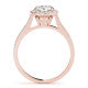 2.00ct F VS1 Round Lab-Grown Diamond Halo Engagement Ring in 14K Gold