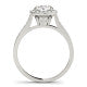 2.00ct F VS1 Round Lab-Grown Diamond Halo Engagement Ring in 14K Gold