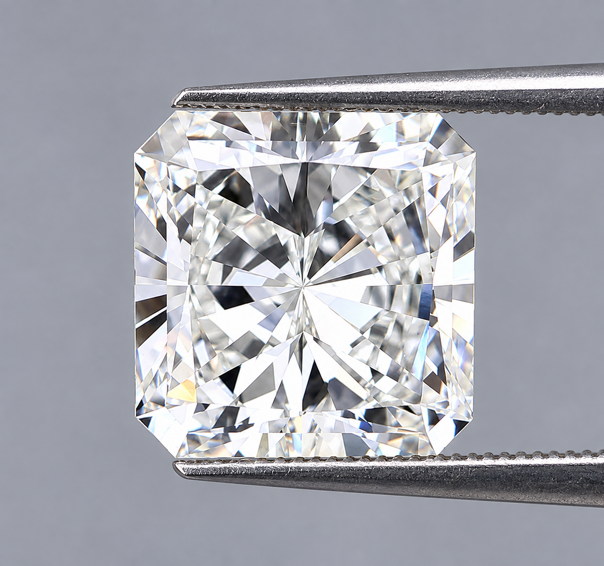 5.01 CT Square Radiant Lab Grown Diamond F VVS2 EX EX IGI Certified Loose