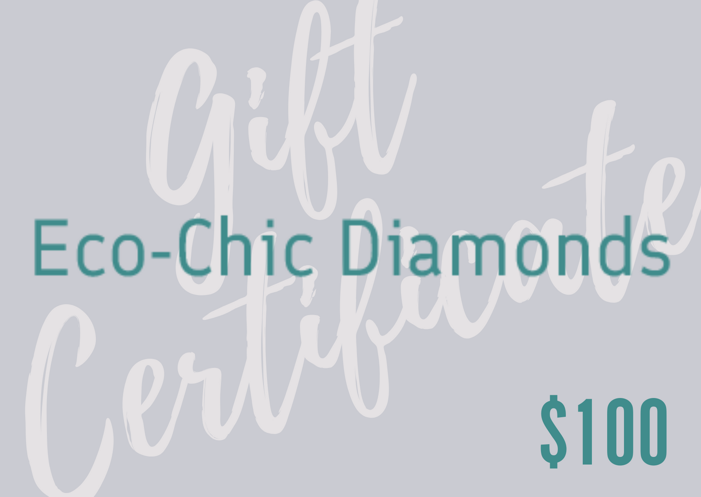 image of eco-chic diamonds $100 gift card