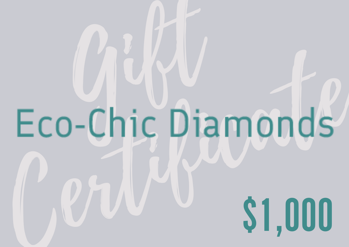 image of eco-chic diamonds $1,000 gift card