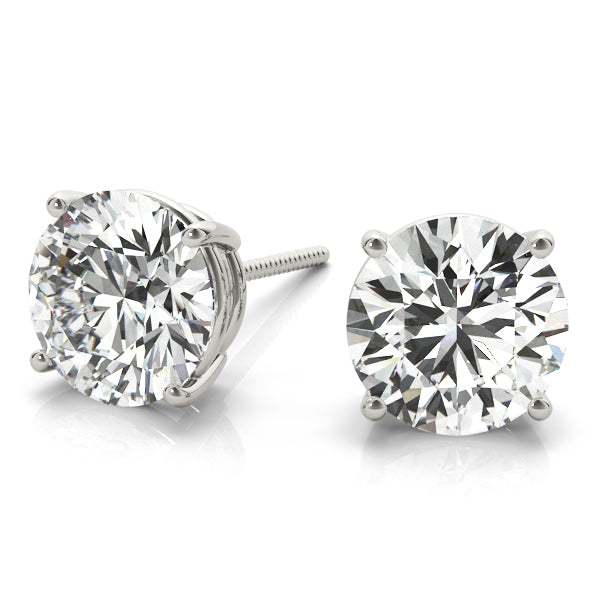 14k White 0.65ct Lab Grown Diamond Studs VS1-2 G-H