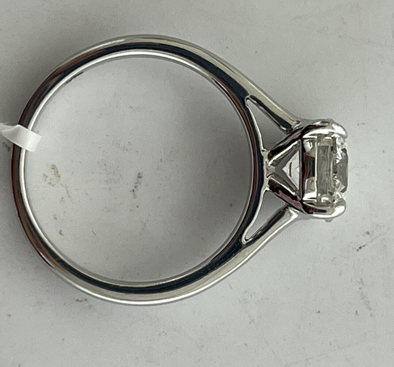 14k White Gold Ring 1.96 Carat Lab Grown Diamond Engagement Wedding Ring Size 7