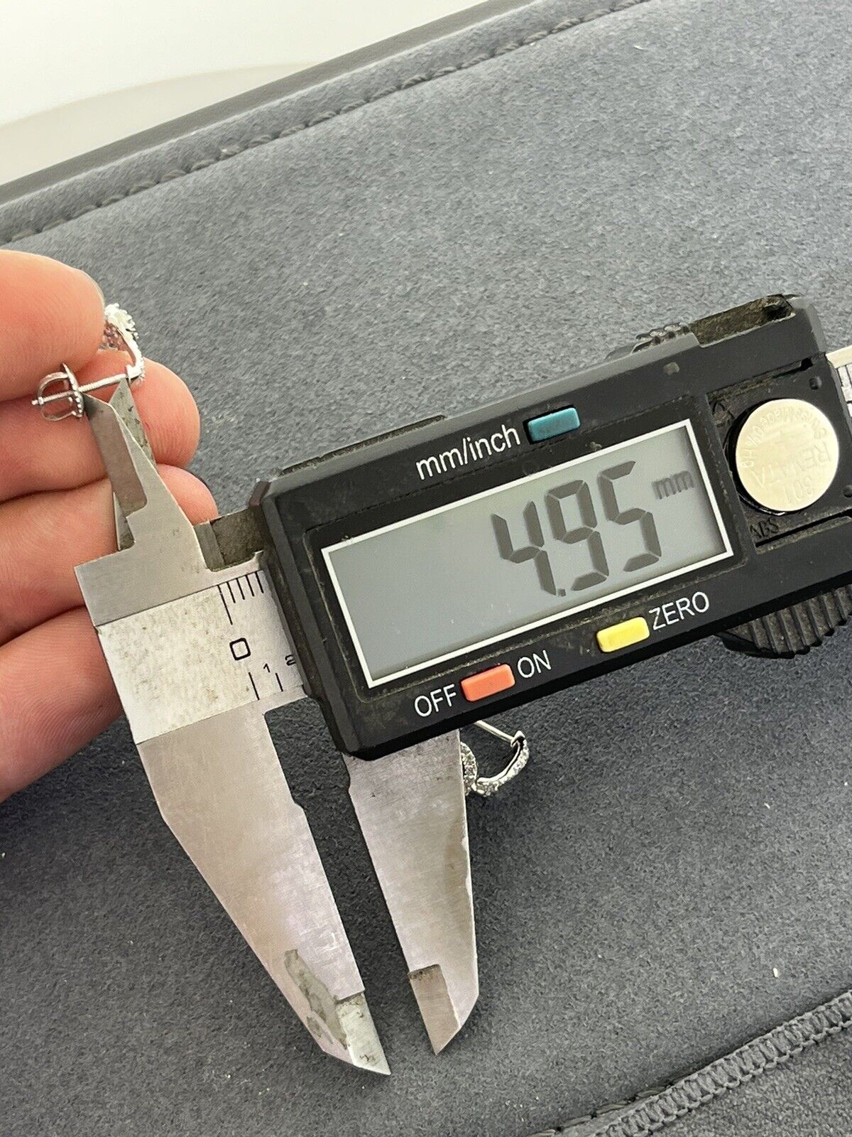 Natural Diamond Earrings Screw Back Dangle Studs 0.33 Carats 10k