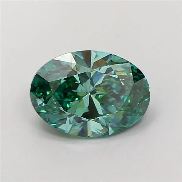 2.00ct Oval Lab Grown Diamond (Colour Fancy Vivid Green, Clarity VS2, IGI Certified)