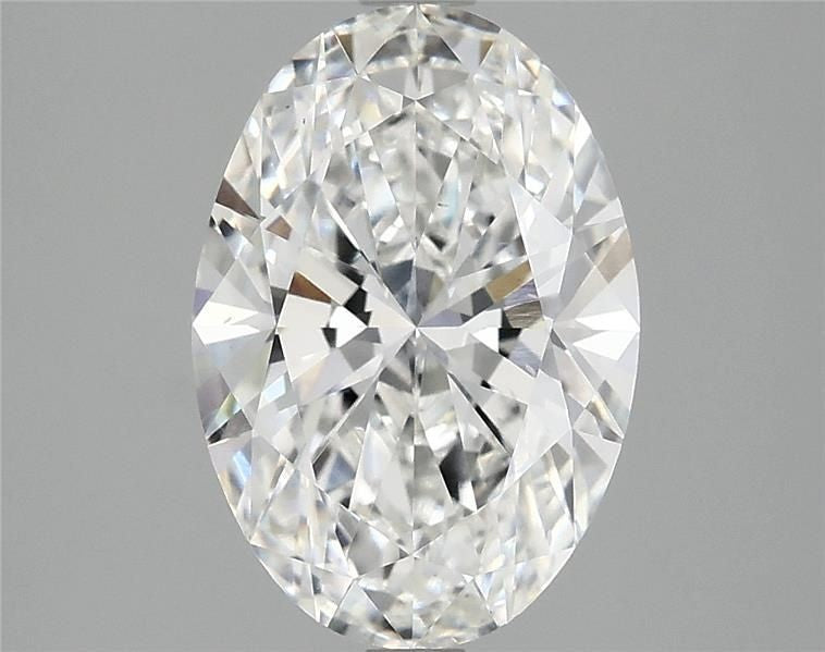 3.07 CT Oval Lab-Grown Diamond VS1 E Color EX EX IGI Certified