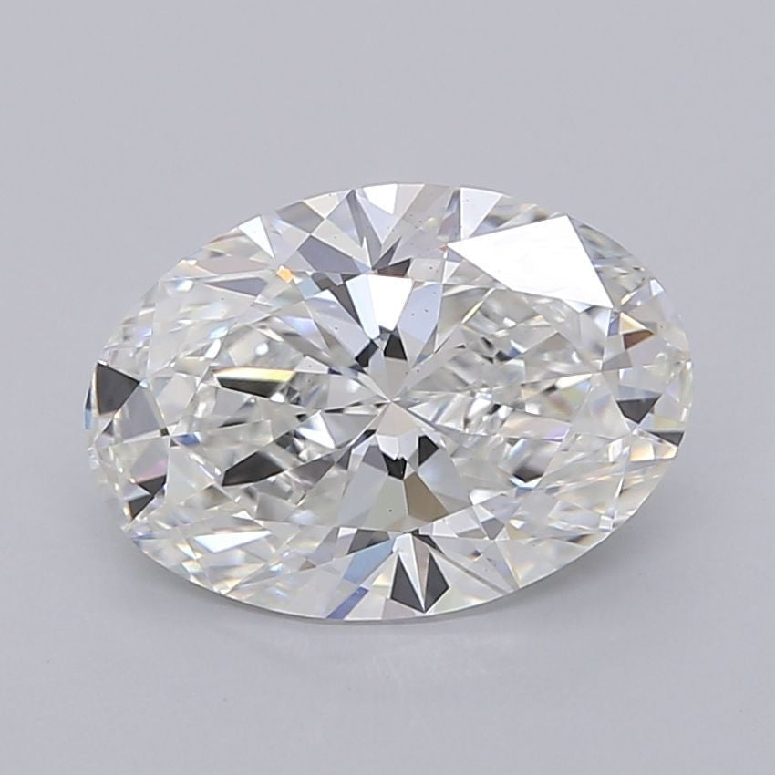 3.05 CT Oval Lab Grown Diamond F Color VS1 Clarity EX EX Loose Diamond IGI Cert.