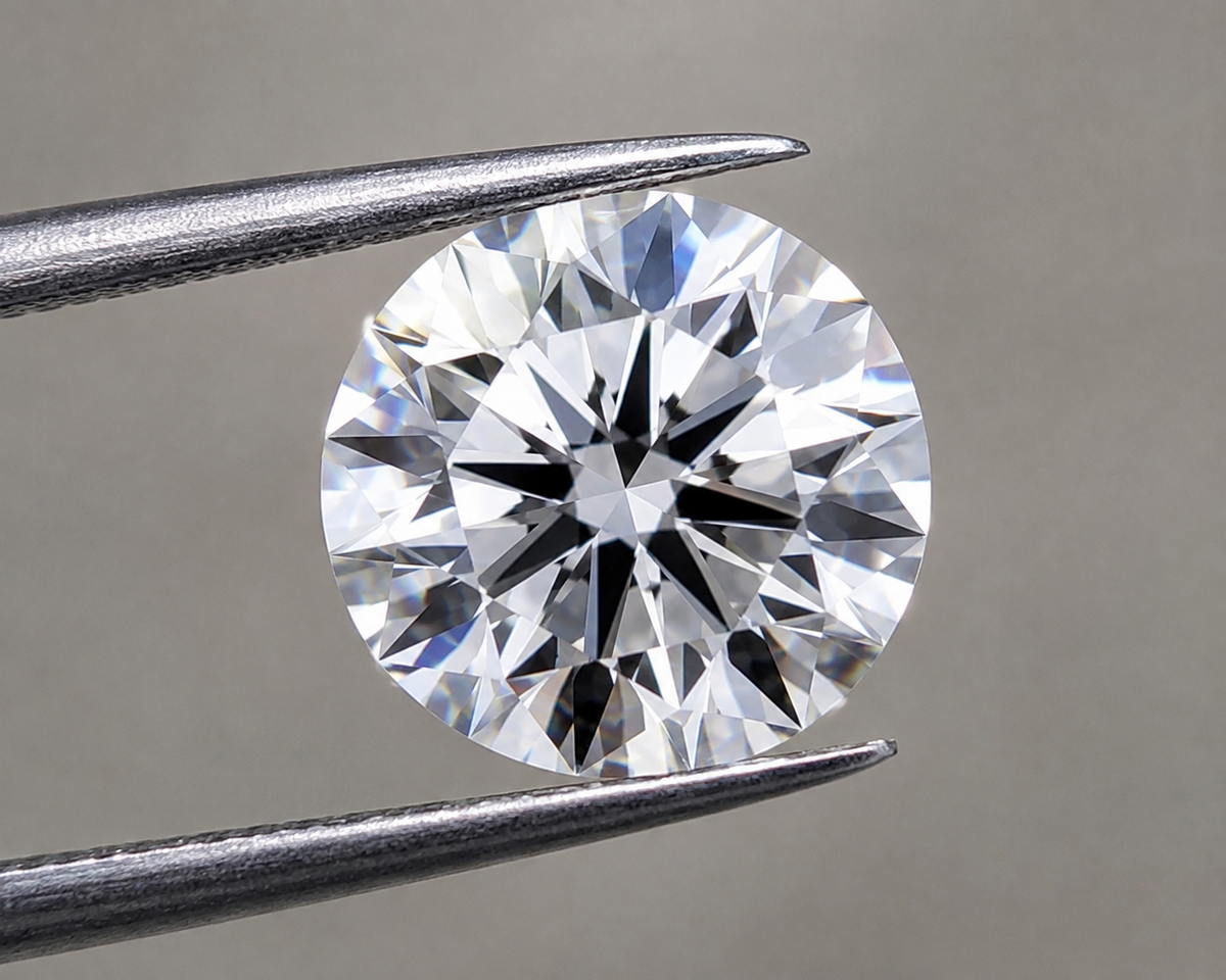 3.05 Carat F VS1 Ideal Cut Round Brilliant Lab-Grown Diamond IGI Cert.