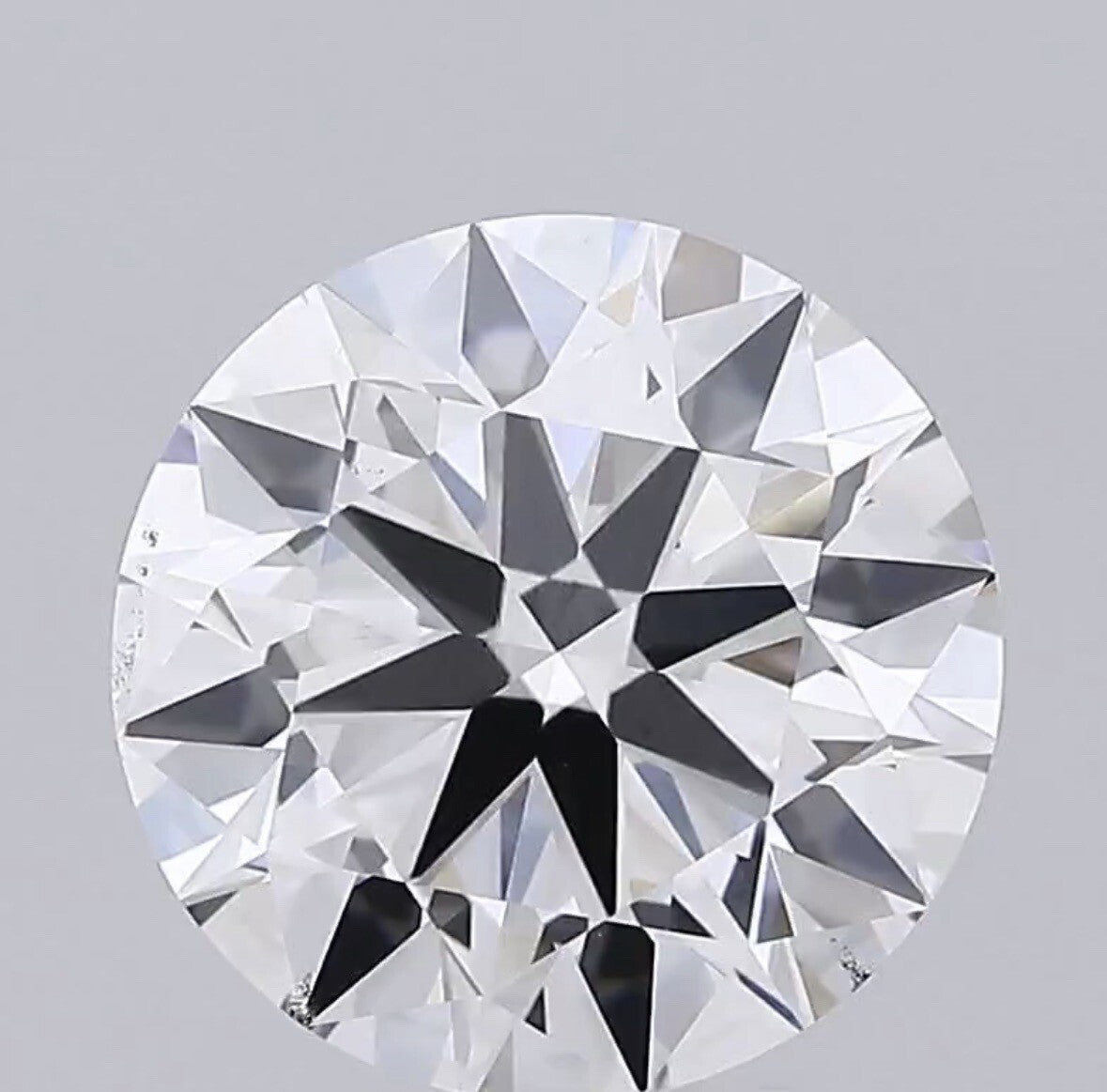 5.03 Carat Round Brilliant Cut E VS2 Ideal 3 Excellent Lab Diamond IGI Certified