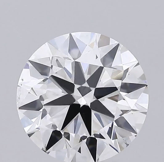 5.03 Carat Round Brilliant Cut E VS2 Ideal 3 Excellent Lab Diamond IGI Certified