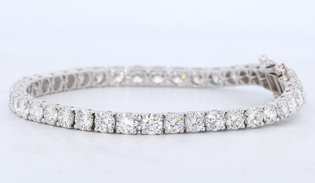 14kt. White Gold 8.6 ct. VVS2- VS1  Diamond Tennis Bracelet