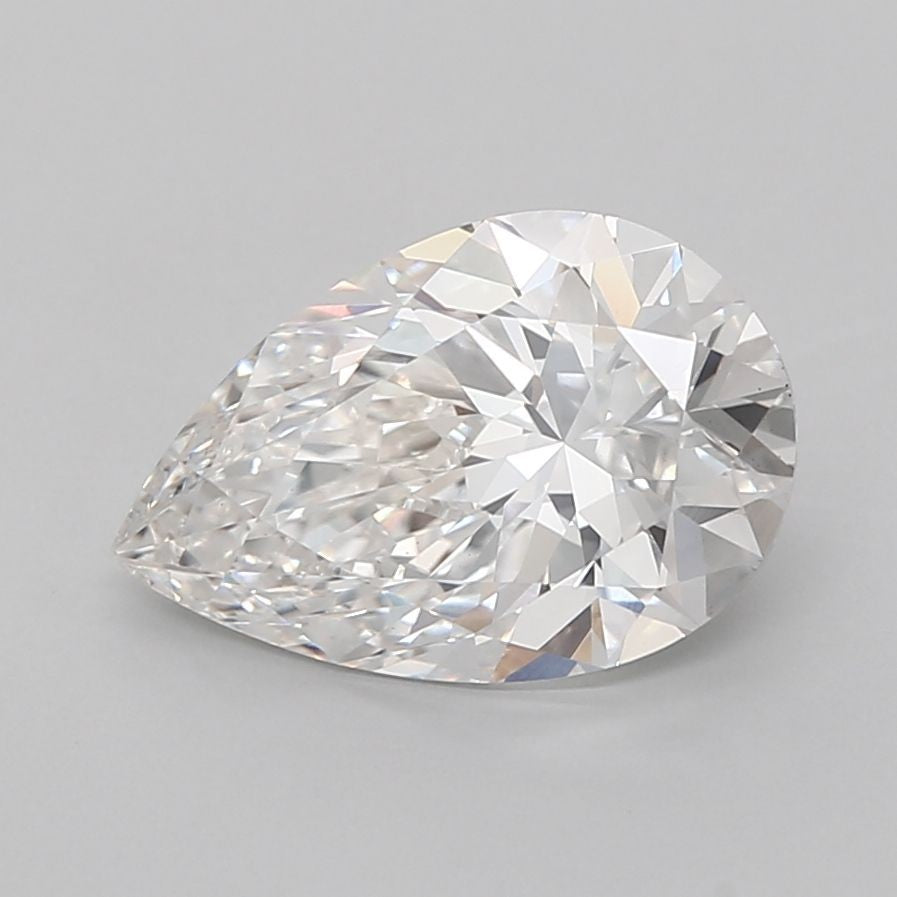 3.06 CT Pear Lab Grown Diamond E VS1 EX/EX None IGI Cert. Loose 