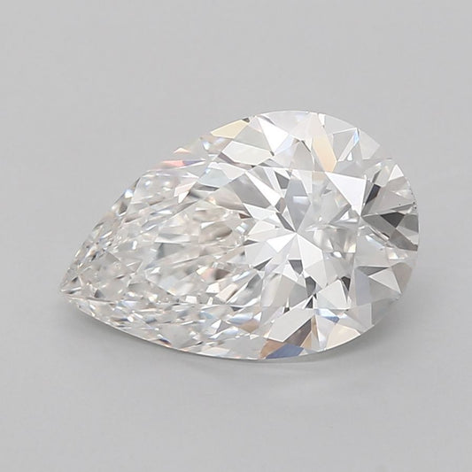 3.06 CT Pear Lab Grown Diamond E VS1 EX/EX None IGI Cert. Loose 