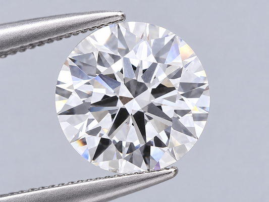 3.05 Ct Round Lab Grown Diamond F VS1 Ideal Cut EX EX No Fluorescence loose