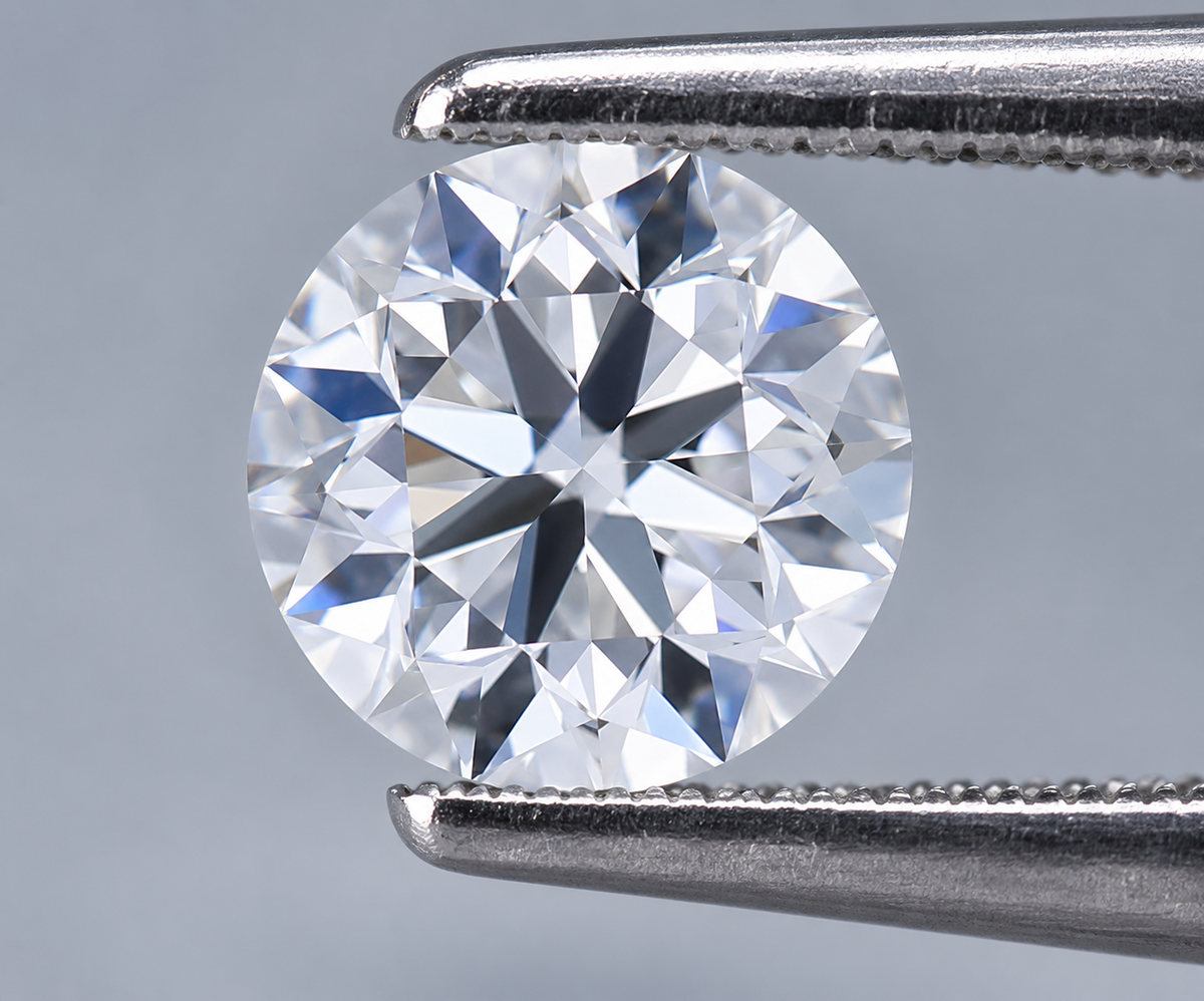 0.70 CT Natural Round Diamond D VVS2 Strong Blue Fluorence Loose EGL Certified