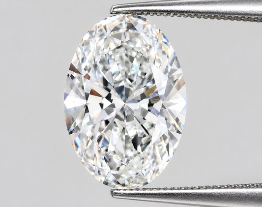 3.07 CT Oval Lab-Grown Diamond VS1 E Color EX EX IGI Certified