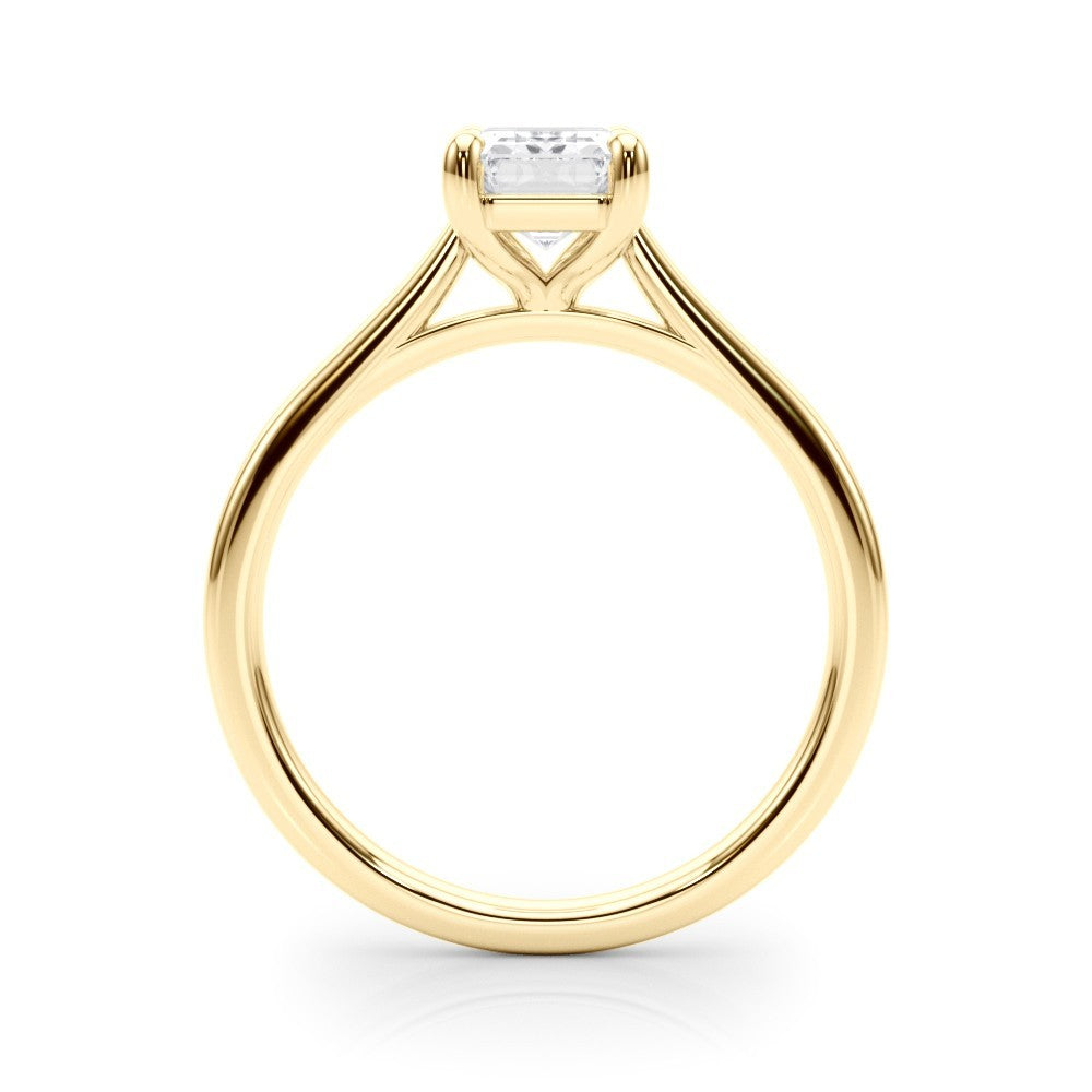 3.00 CT IGI Emerald Cut Lab Grown Diamond D VS1 Solitaire Engagement Ring 14K