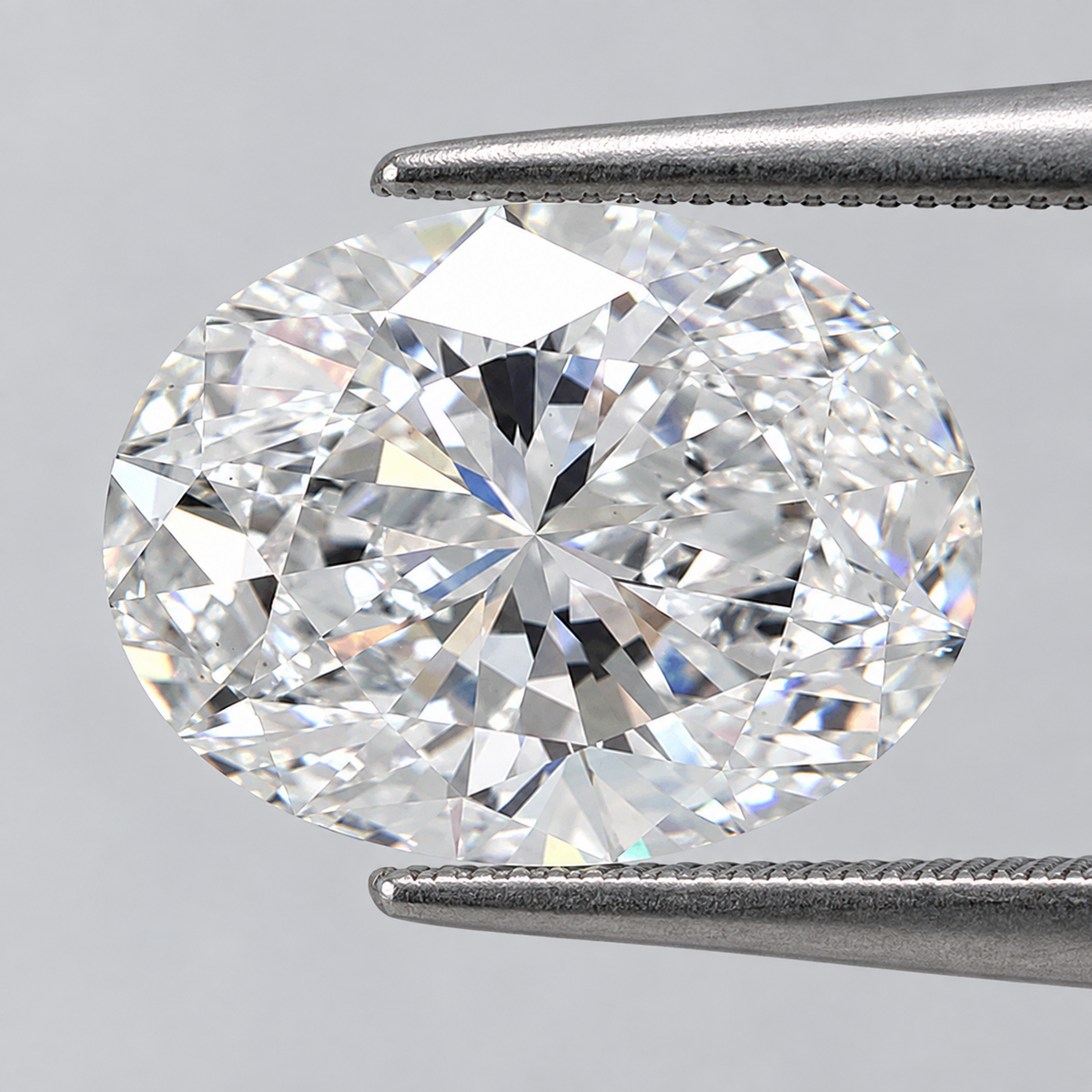 3.05 CT Oval Lab Grown Diamond F Color VS1 Excellent Polish Symmetry Loose