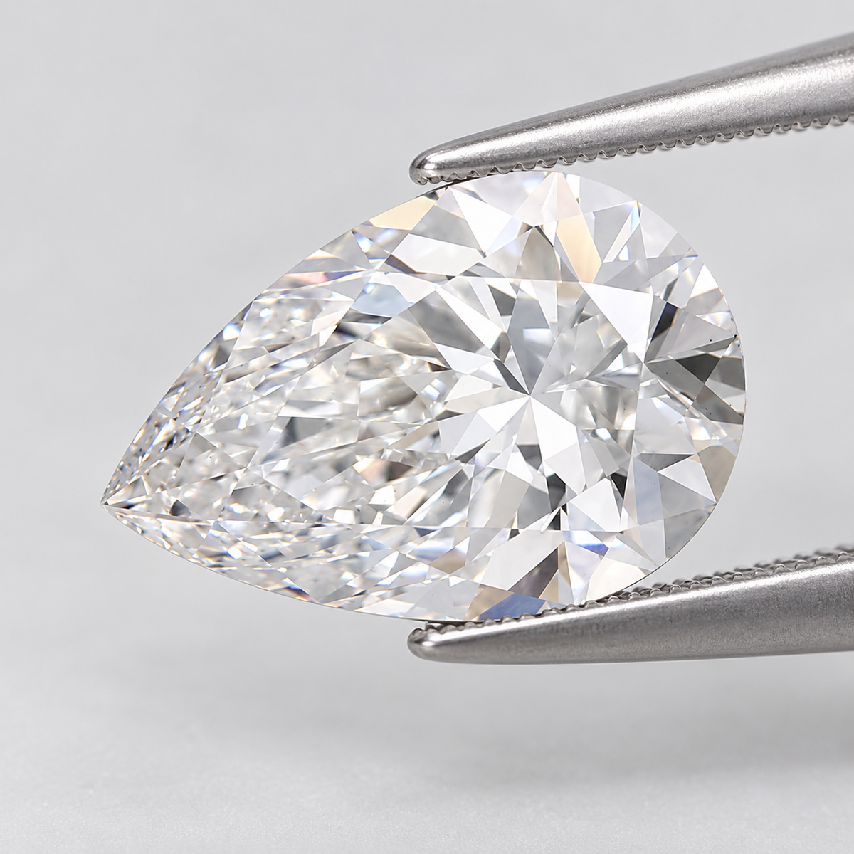 3.06 CT Pear Lab Grown Diamond E VS1 EX/EX None IGI Cert. Loose 