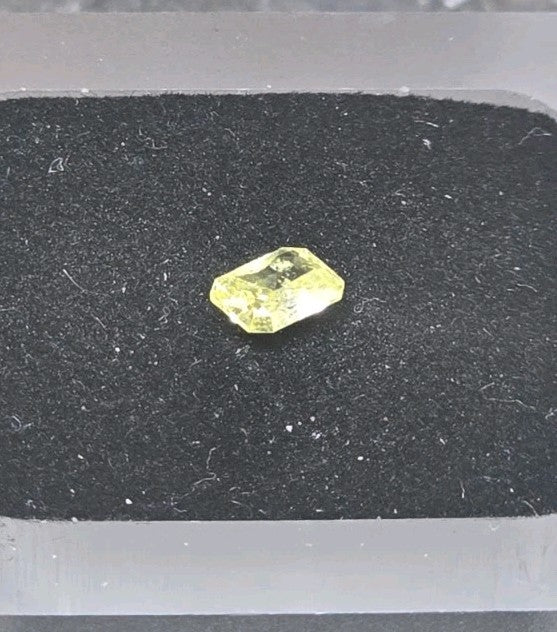 GIA 0.32 Ct Natural Fancy Intense Yellow Diamond Radiant Cut I3 Certified