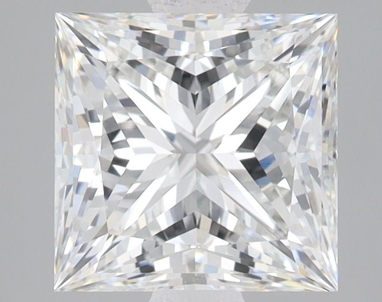 3.05 CT Princess Cut Lab Grown Diamond F VS1 EX/EX None Loose Diamond IGI Cert.