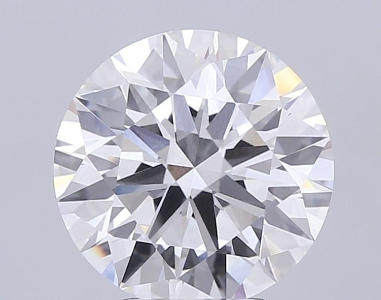 3.05 Ct Round Lab Grown Diamond F VS1 Ideal Cut EX EX No Fluorescence loose