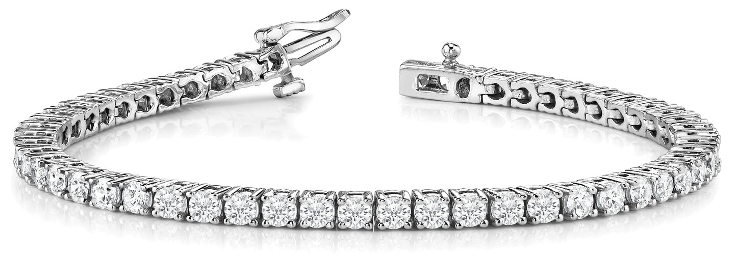 8.60 Carat T.W. Lab-Created Diamond Tennis Bracelet in 14K White Gold