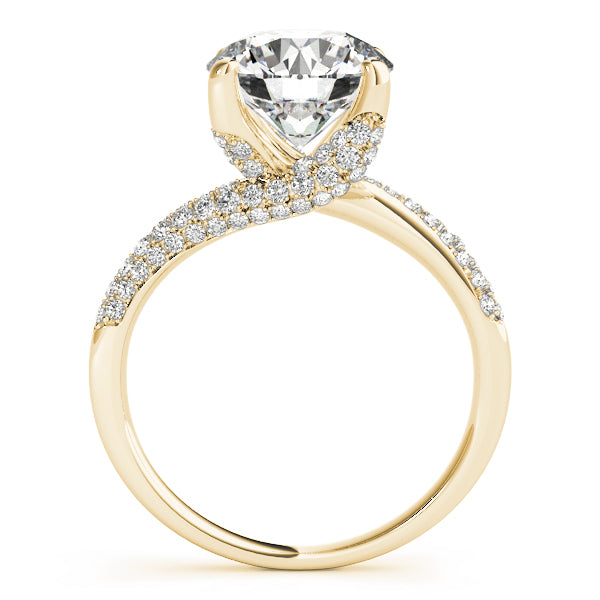 Stunning 2.18 ct Lab Grown Diamond 14k Ring - GIA Certified VS1 G Center - 0.38 ctw Pave Diamonds