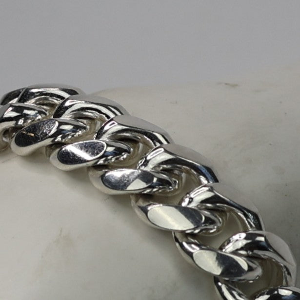 Solid 925 Sterling Silver 10", 15mm Miami Cuban Bracelet