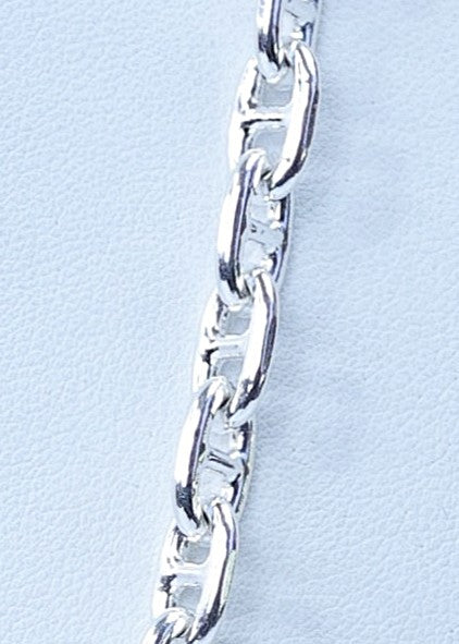 Sterling Silver 24 in., 6.5 mm. Anchor Chain