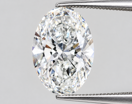 3.07 CT Oval Lab-Grown Diamond VS1 E Color EX EX IGI Certified