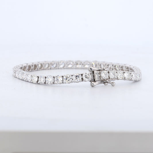 14kt. White Gold 8.6 ct. VVS2- VS1 Diamond Tennis Bracelet