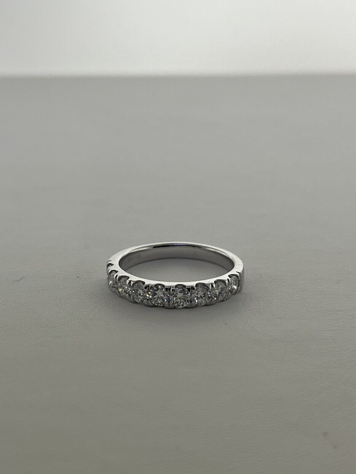 14k White Gold Ring 1.00 Carat Lab Grown Diamond Eternity Wedding Ring Size 7