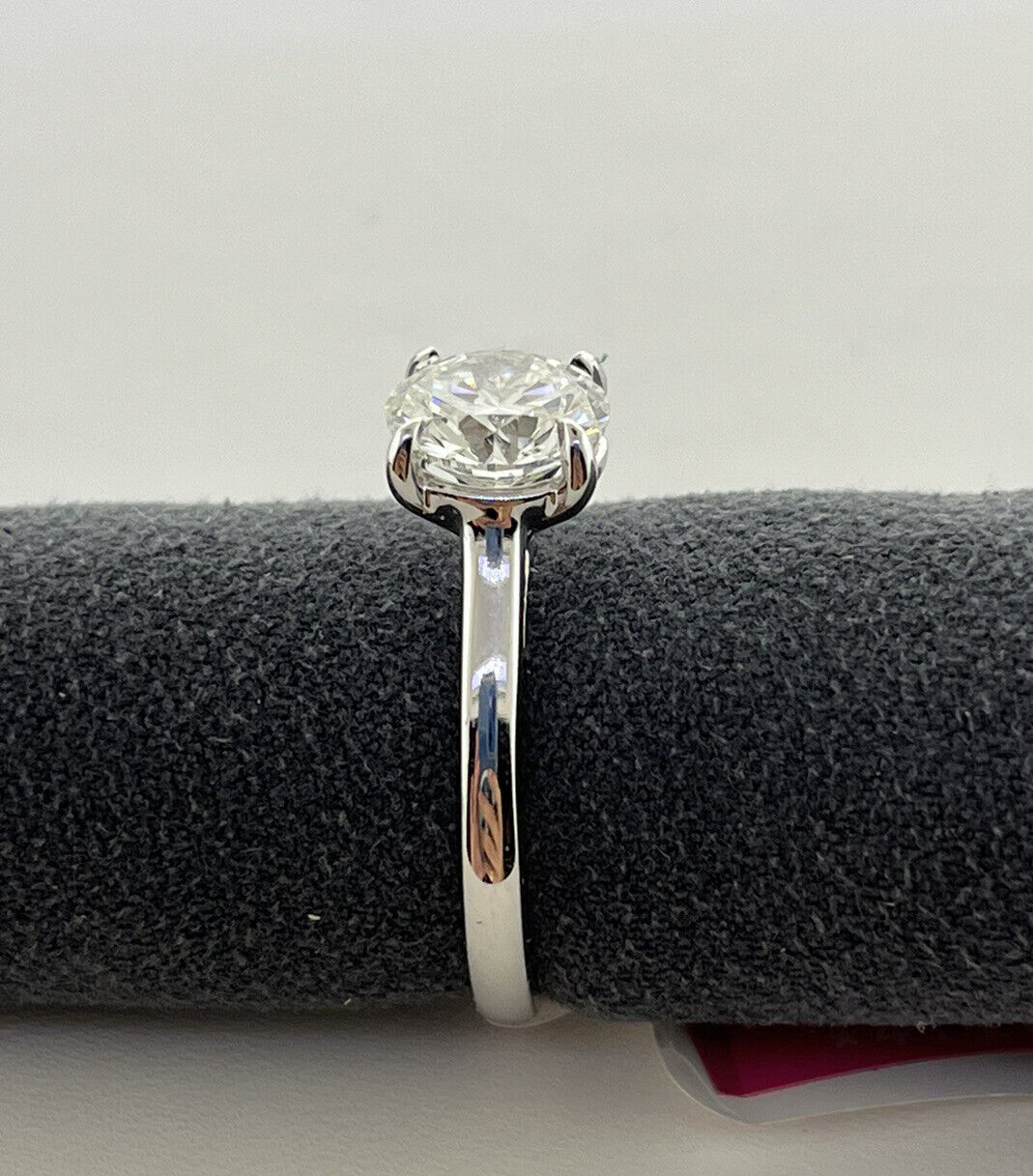 14k White Gold Ring 1.96 Carat Lab Grown Diamond Engagement Wedding Ring Size 7